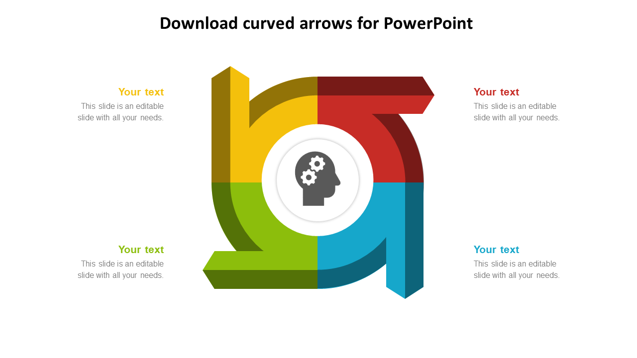 curved arrows in powerpoint free download